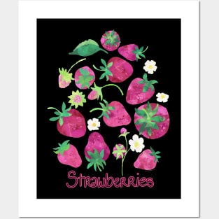 Fresh Strawberries Posters and Art